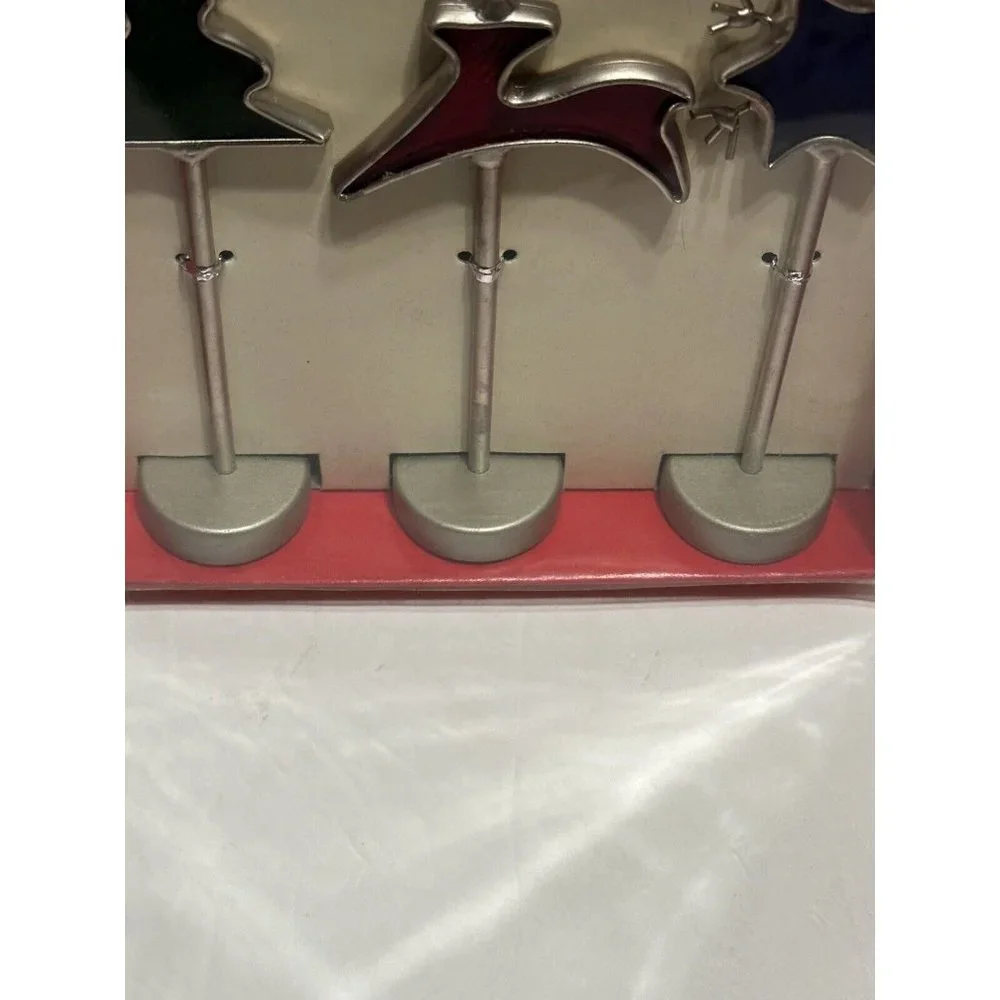 Pier 1 Imports Christmas Holiday Spiral Photo Holders Name Card Holders Party